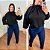 Blusa Manga Reina Preto Plus Size - Imagem 2