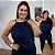 Blusa Gola Duna Azul Marinho Plus Size - Imagem 1