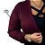 Cardigan Max Canelado Selena Vinho Plus Size - Imagem 3