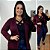 Cardigan Max Canelado Selena Vinho Plus Size - Imagem 1