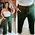 Calça Pantalona Canelada Veronica Verde Musgo Plus Size - Imagem 3