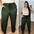 Calça Pantalona Canelada Veronica Verde Musgo Plus Size - Imagem 1