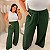 Calça Pantalona Canelada Veronica Verde Musgo Plus Size - Imagem 3