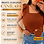 Regata Canelada Verde Militar Plus Size - Imagem 2
