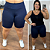 Bermuda Suplex Longa Azul Plus Size - Imagem 1
