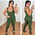 Macacão Bengaline Vip Verde Plus Size - Imagem 1