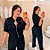 Conjunto Alice Moletinho Ziper Preto Plus Size - Imagem 1