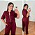 Conjunto Alice Moletinho Ziper Vinho Plus Size - Imagem 1