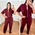 Conjunto Alice Moletinho Ziper Vinho Plus Size - Imagem 3