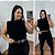 Blusa Alana Garrafinha Modal Preto Plus Size - Imagem 1