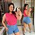 Blusa Canelada Juliete Pink Plus Size - Imagem 1