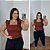 Regata Canelada Terra Cota Plus Size - Imagem 1