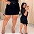 Saia Jeans Awa Maria Preto Cargo Plus Size - Imagem 1