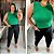 Blusa Canelada Juliete Verde Plus Size - Imagem 3