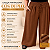 Calça Pantalona Cós Duplo Azul Royal Plus Size - Imagem 2