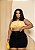 Saia Jeans Awa Renata Preto Plus Size - Imagem 4