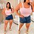 Top Alça Modal Rosa BB Plus Size - Imagem 3
