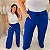 Calça Pantalona Canelada Veronica Azul Royal Plus Size - Imagem 3