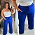 Calça Pantalona Canelada Veronica Azul Royal Plus Size - Imagem 3