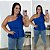 Blusa Bata Estrela Suzi Azul Plus Size - Imagem 1