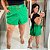 Short Alfaiataria Francine Verde Plus Size - Imagem 1