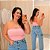 Top Faixa Lupita Rosa Plus Size - Imagem 1