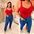 Alcinha Canelada Vermelha Plus Size - Imagem 3