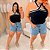 Blusa Modal Melissa Cruzado Preta Plus Size - Imagem 3
