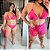 Biquíni com Short Perla Liso Pink Plus Size - Imagem 2