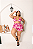 Biquíni com Short Perla Flor Rosa Plus Size - Imagem 1