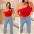 Blusa Nó Modal Vermelho Plus Size - Imagem 3