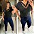 Blusa Gola Cruzada Preta Plus Size - Imagem 3