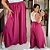 Calça Pantalona Cós Duplo Pink Plus Size - Imagem 1