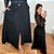 Saia Longa Daniela Preta Plus Size - Imagem 1