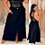 Saia Longa Daniela Preta Plus Size - Imagem 1