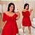 Vestido Susan Manga Vermelho Plus Size - Imagem 1