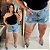 Short Jeans Awa Jane Marmorizado Plus Size - Imagem 3