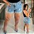 Short Jeans Awa Jane Marmorizado Plus Size - Imagem 1