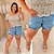 Short Jeans Awa Marisa Destroyed Plus Size - Imagem 3