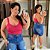 Alcinha Canelada Pink Plus Size - Imagem 1
