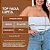 Top Faixa Lupita Listra Preta Plus Size - Imagem 2