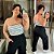 Top Faixa Lupita Listra Preta Plus Size - Imagem 1