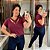 Blusa Gola Cruzada Vinho Plus Size - Imagem 1