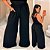 Calça Pantalona Sueli Preta Plus Size - Imagem 1