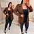 Blazer Max Célia Marrom Plus Size - Imagem 4