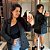Blazer Max Célia Preto Plus Size - Imagem 1