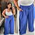Calça Pantalona Sueli Azul Jeans Plus Size - Imagem 3