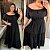 Vestido Ciganinha Mali Preto Plus Size - Imagem 3