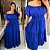Vestido Ciganinha Mali Azul Bic Plus Size - Imagem 2