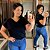 T shirt Básica Leila Preta Plus Size - Imagem 1